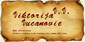 Viktorija Vučanović vizit kartica